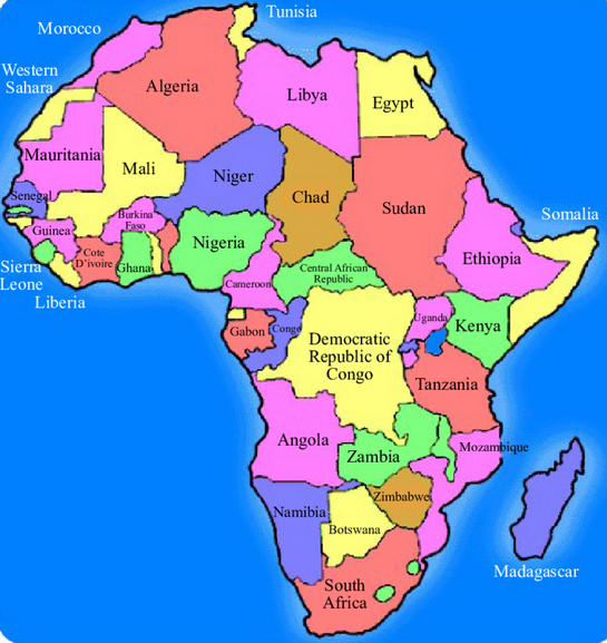 Rotating African Map